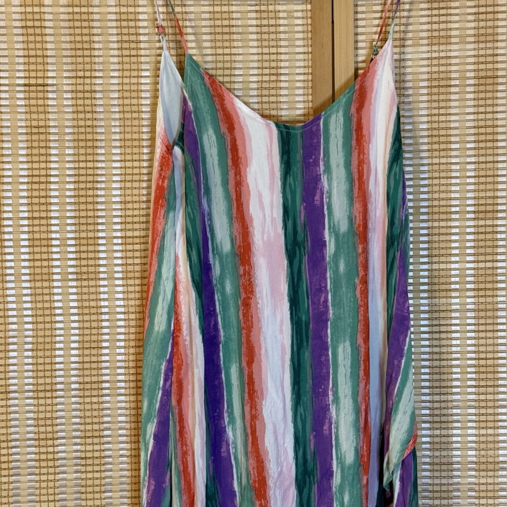 Lulus Womens S Dress Brushstroke of Luck High Low Hem Boho Fairycore Whimsical - Picture 2 of 10